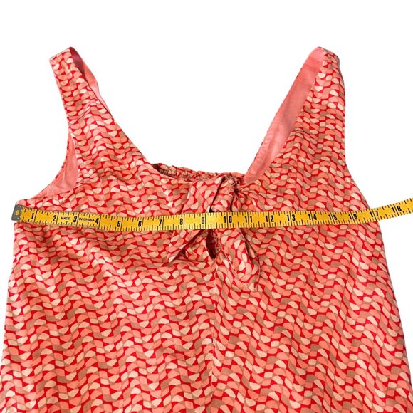 Anthropologie Maeve Verena Top Womens XS Pink Red Boho Tie Front Cottagecore - Picture 10 of 11